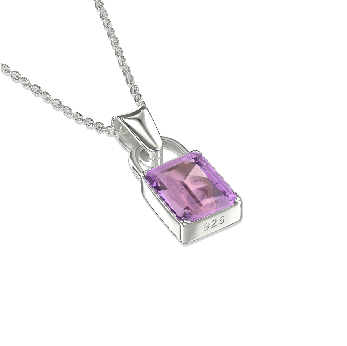 Purple Amethist Locksy Pendant
