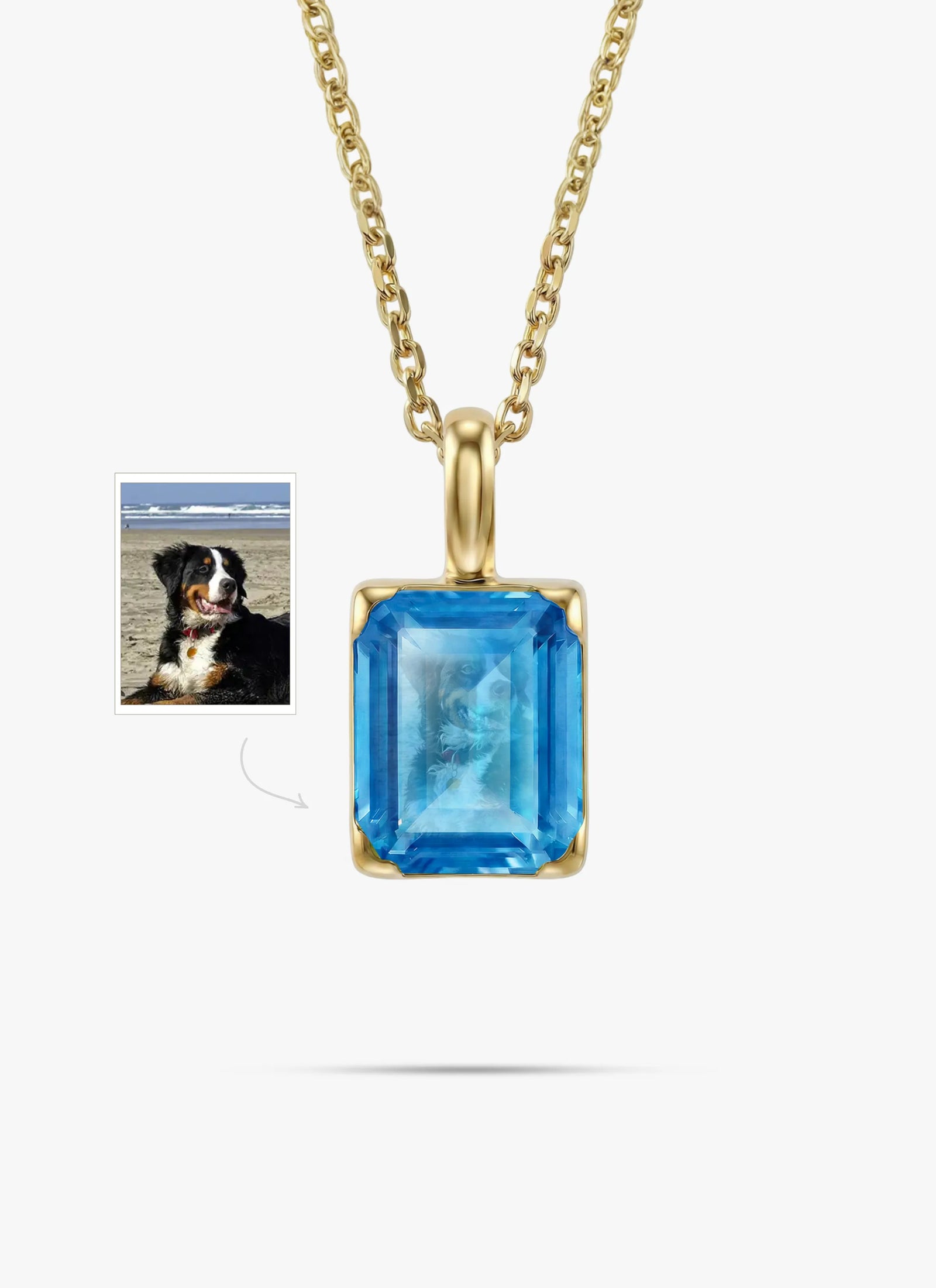 Momentum Hanger Goud —Topaas • Personaliseerbaar