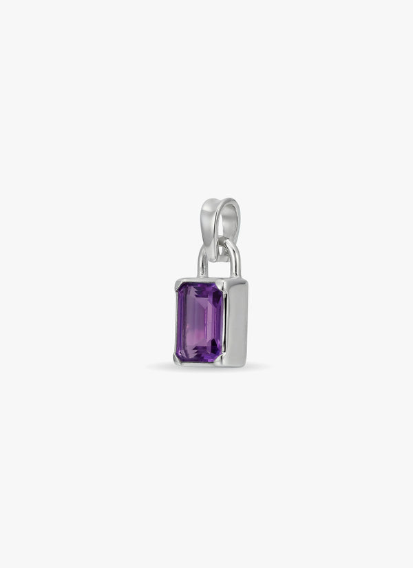 Locksy Hanger Zilver — Paars • Personaliseerbaar