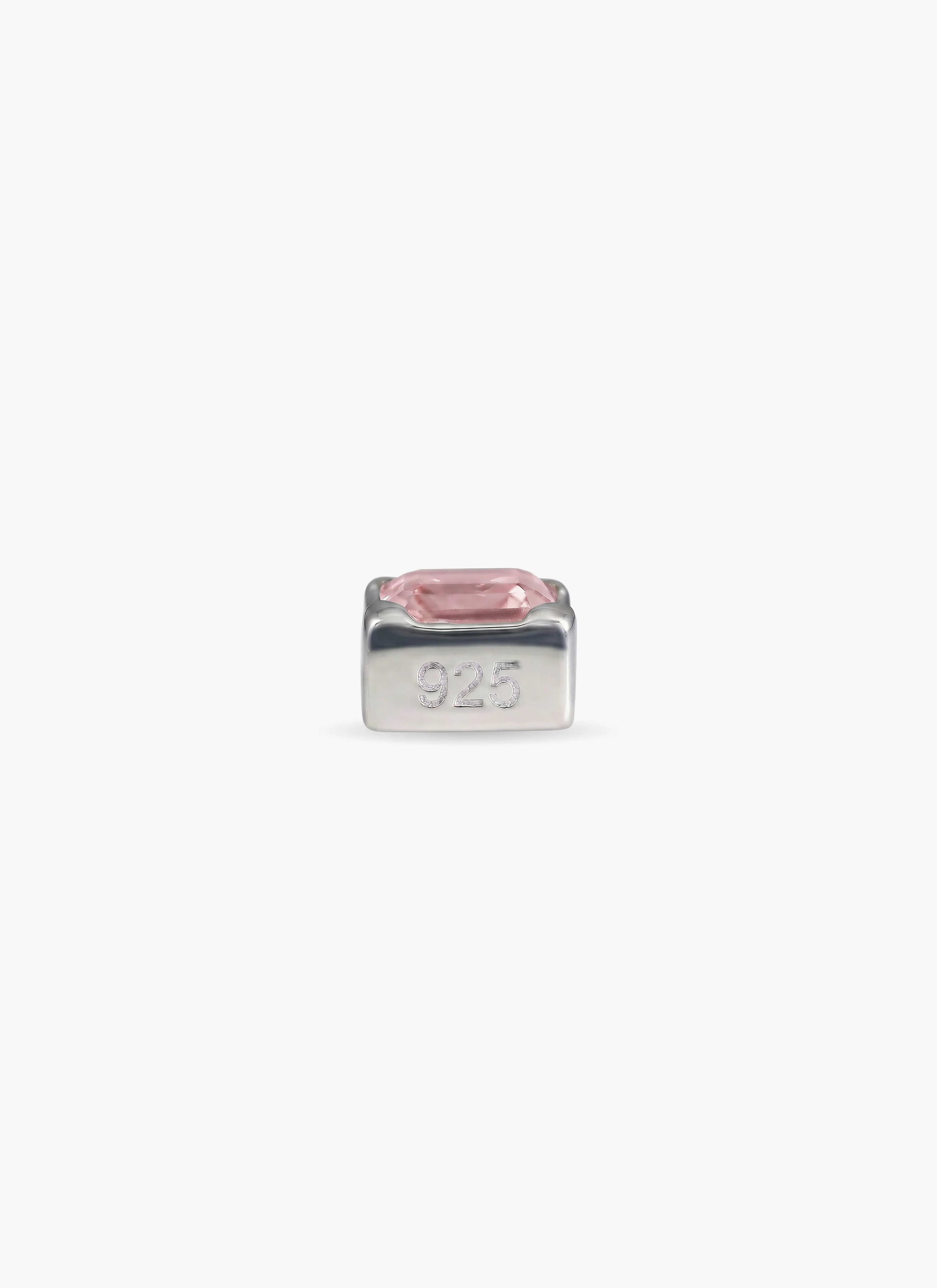 Locksy Hanger Zilver — Rose quartz  • Personaliseerbaar
