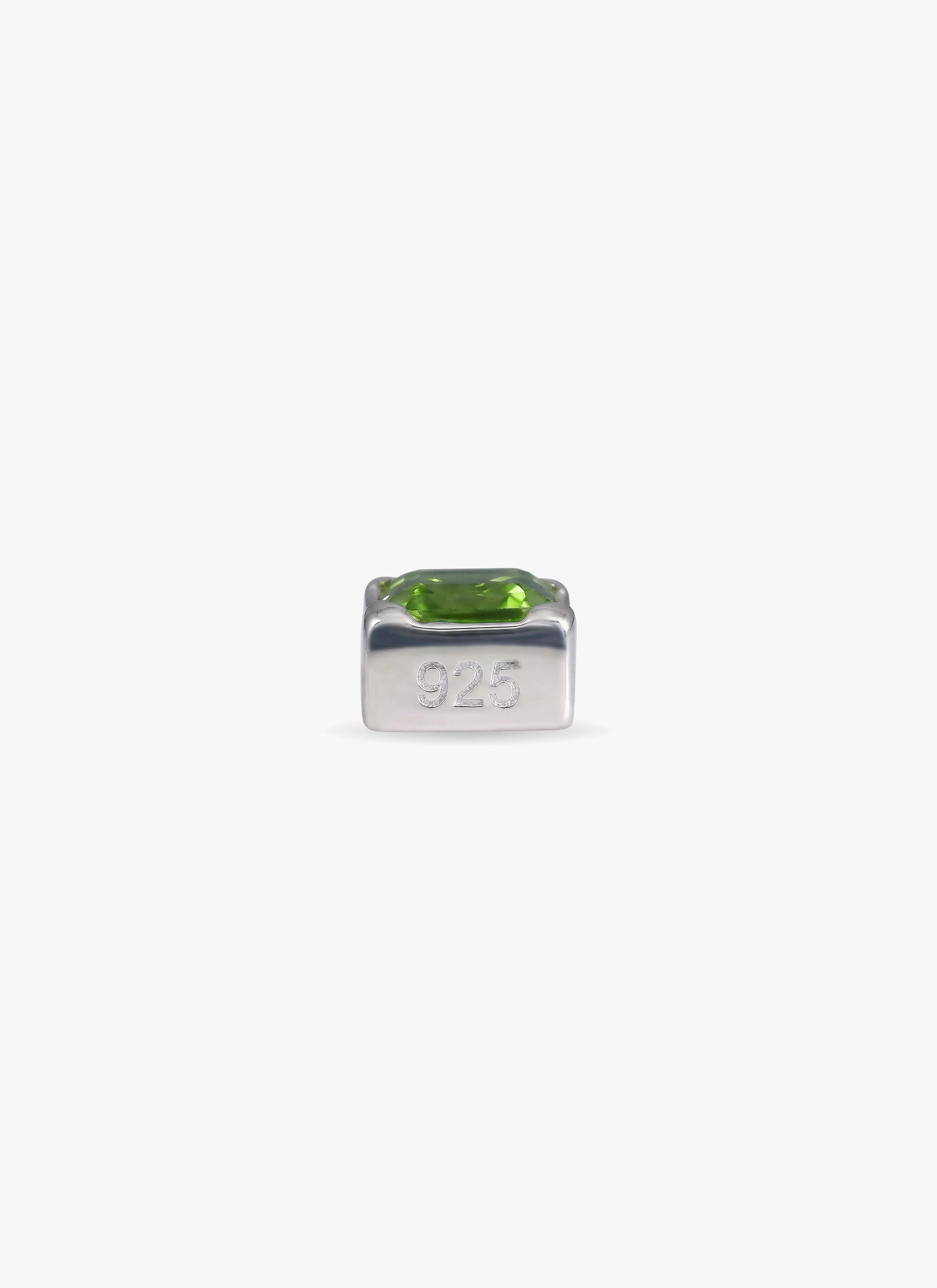 Locksy Hanger Zilver — Peridot • Personaliseerbaar