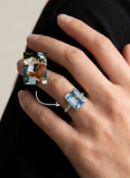 Momentum Ring Zilver — Topaas • Personaliseerbaar