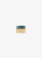 Locksy Hanger Goud — Topaas • Personaliseerbaar