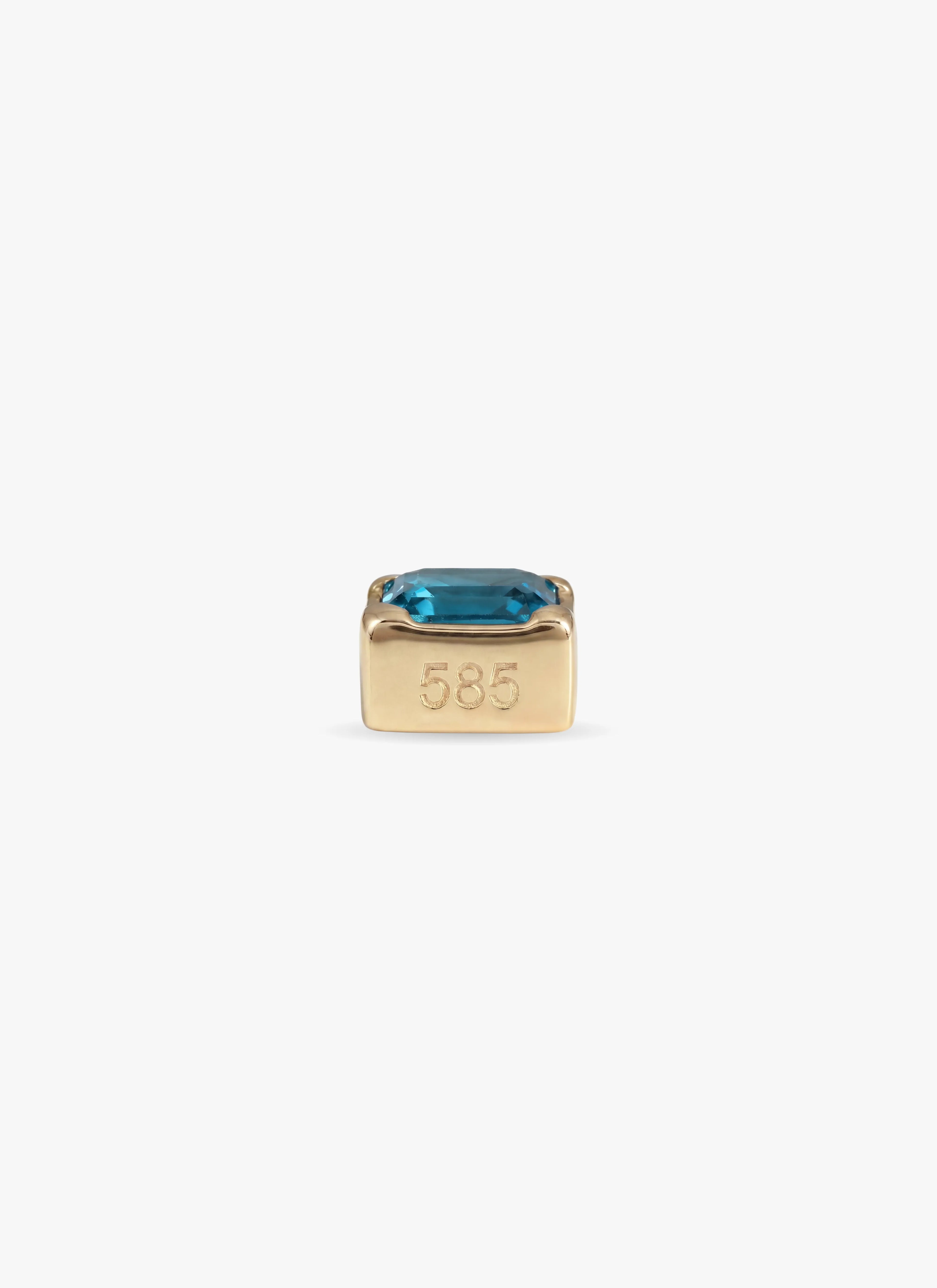 Locksy Hanger Goud — Topaas • Personaliseerbaar