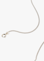 Curb ketting Zilver