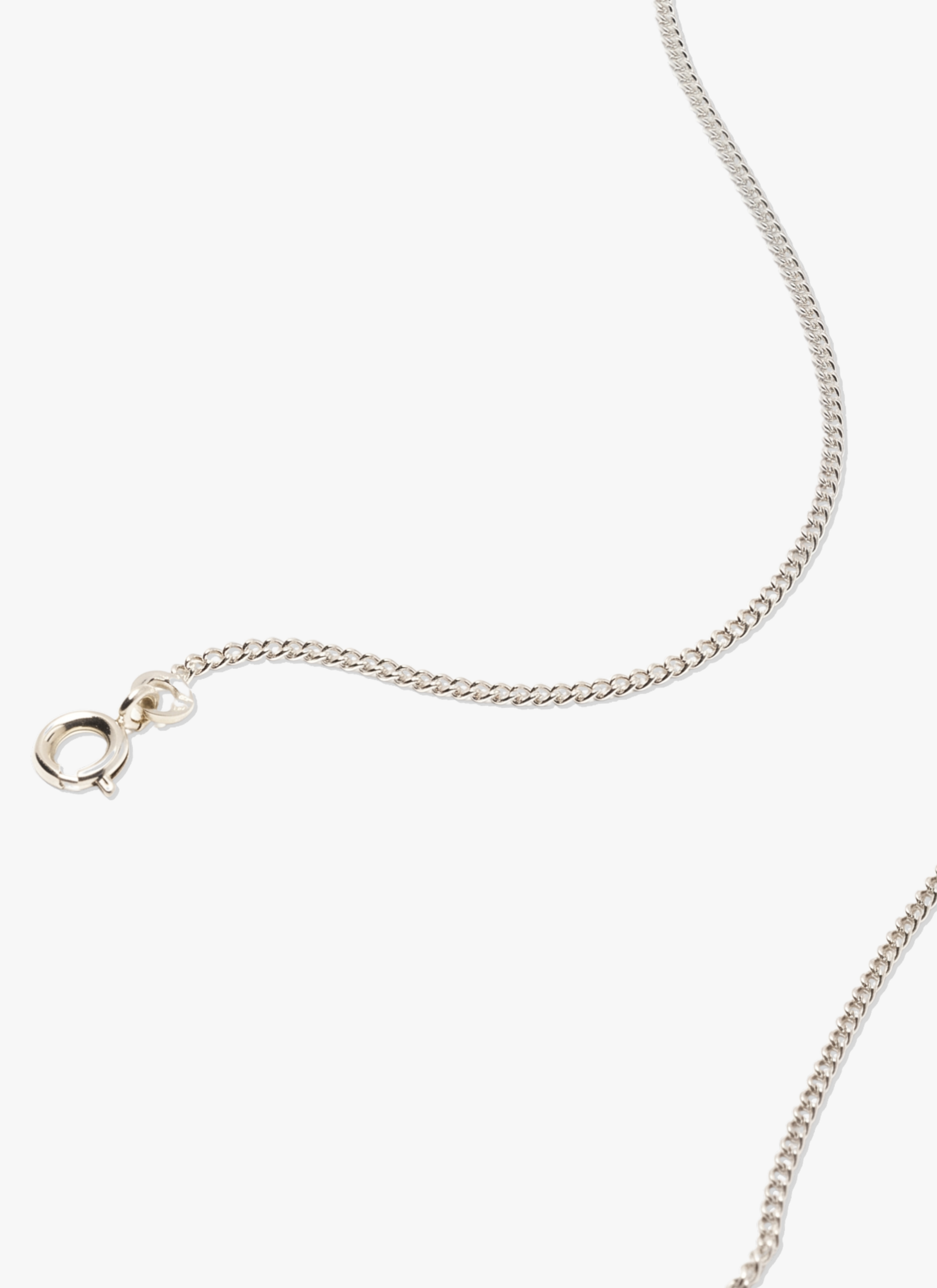 Curb ketting Zilver