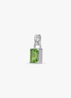 Locksy Hanger Zilver — Peridot • Personaliseerbaar