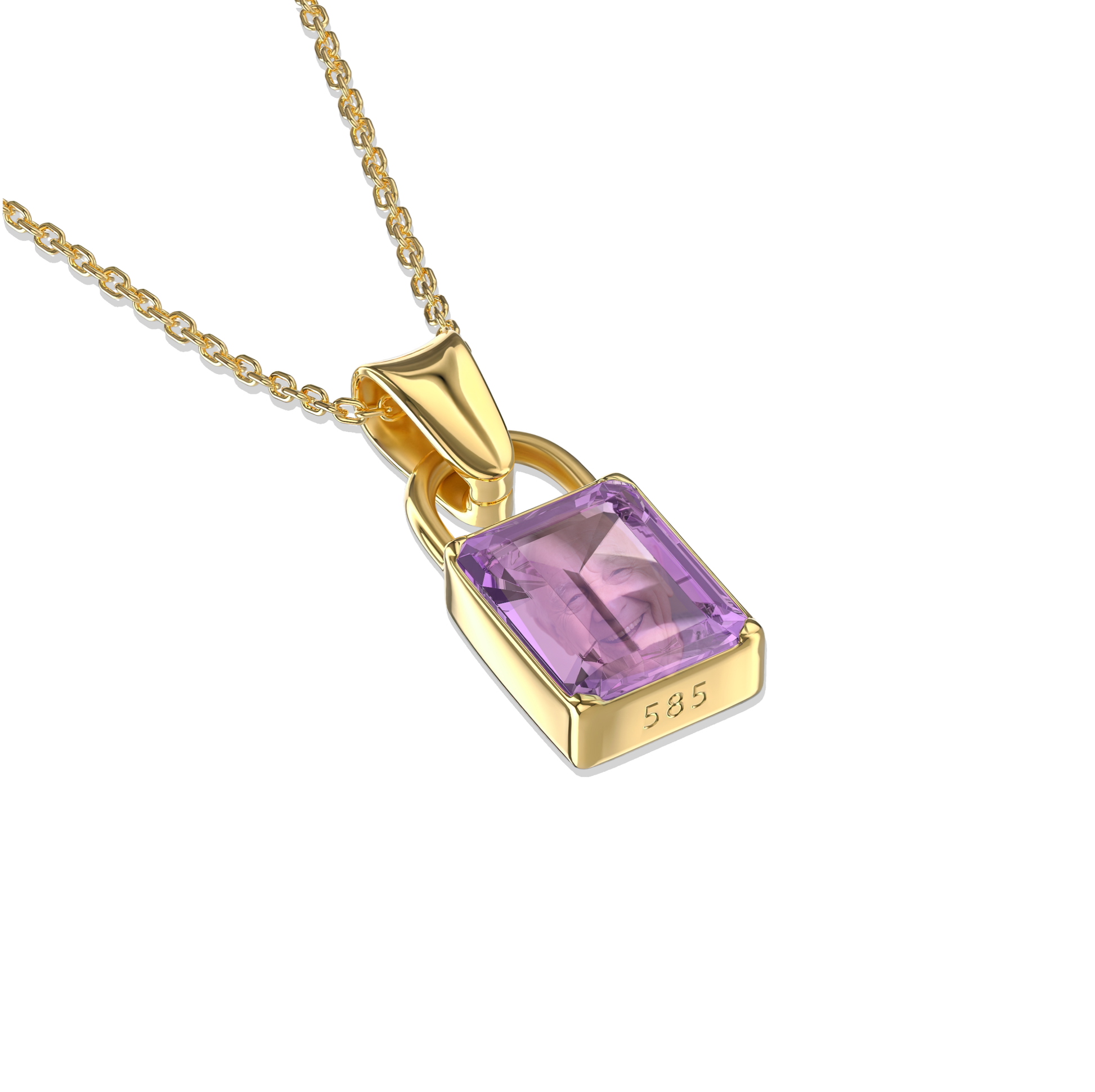 Purple Amethist Locksy Pendant
