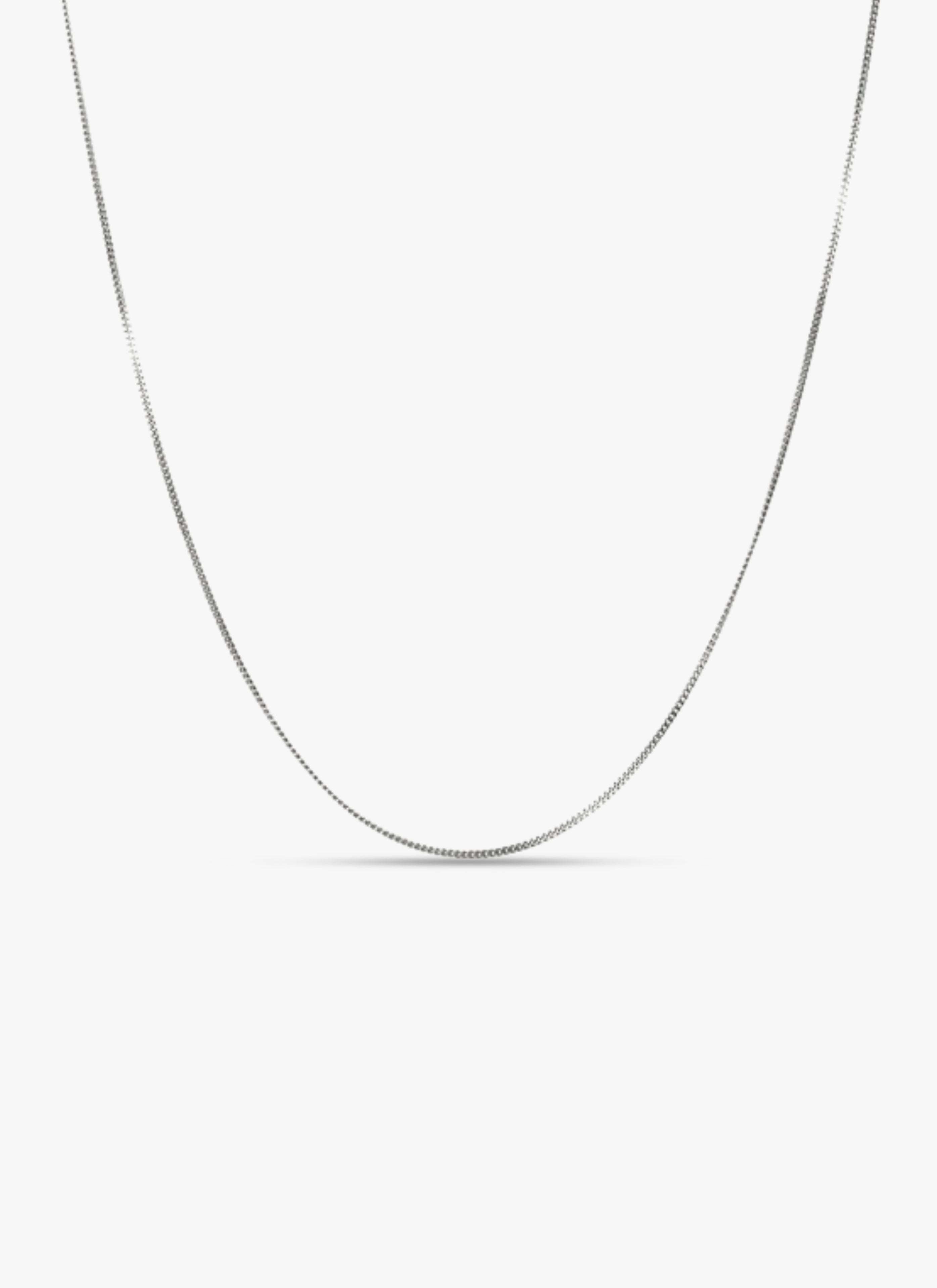 Curb ketting Zilver