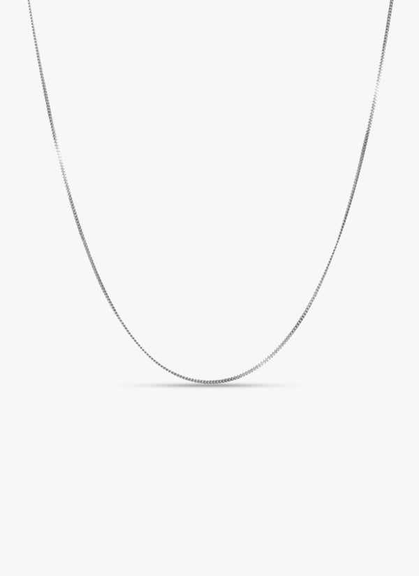 Curb ketting Zilver