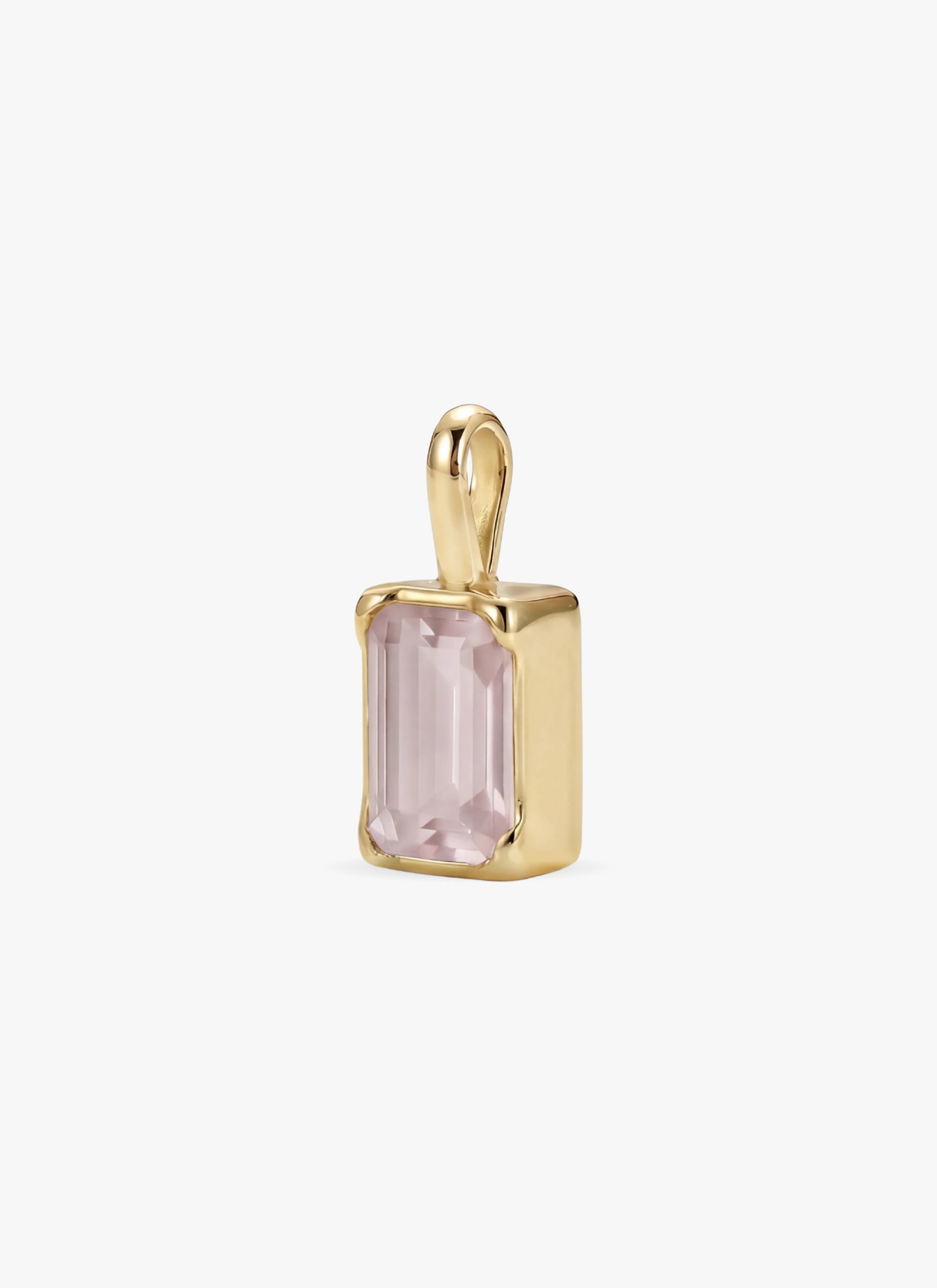 Momentum Hanger Goud —Rose quartz  • Personaliseerbaar