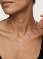 Curb ketting Zilver