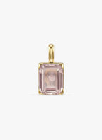 Momentum Hanger Goud —Rose quartz  • Personaliseerbaar