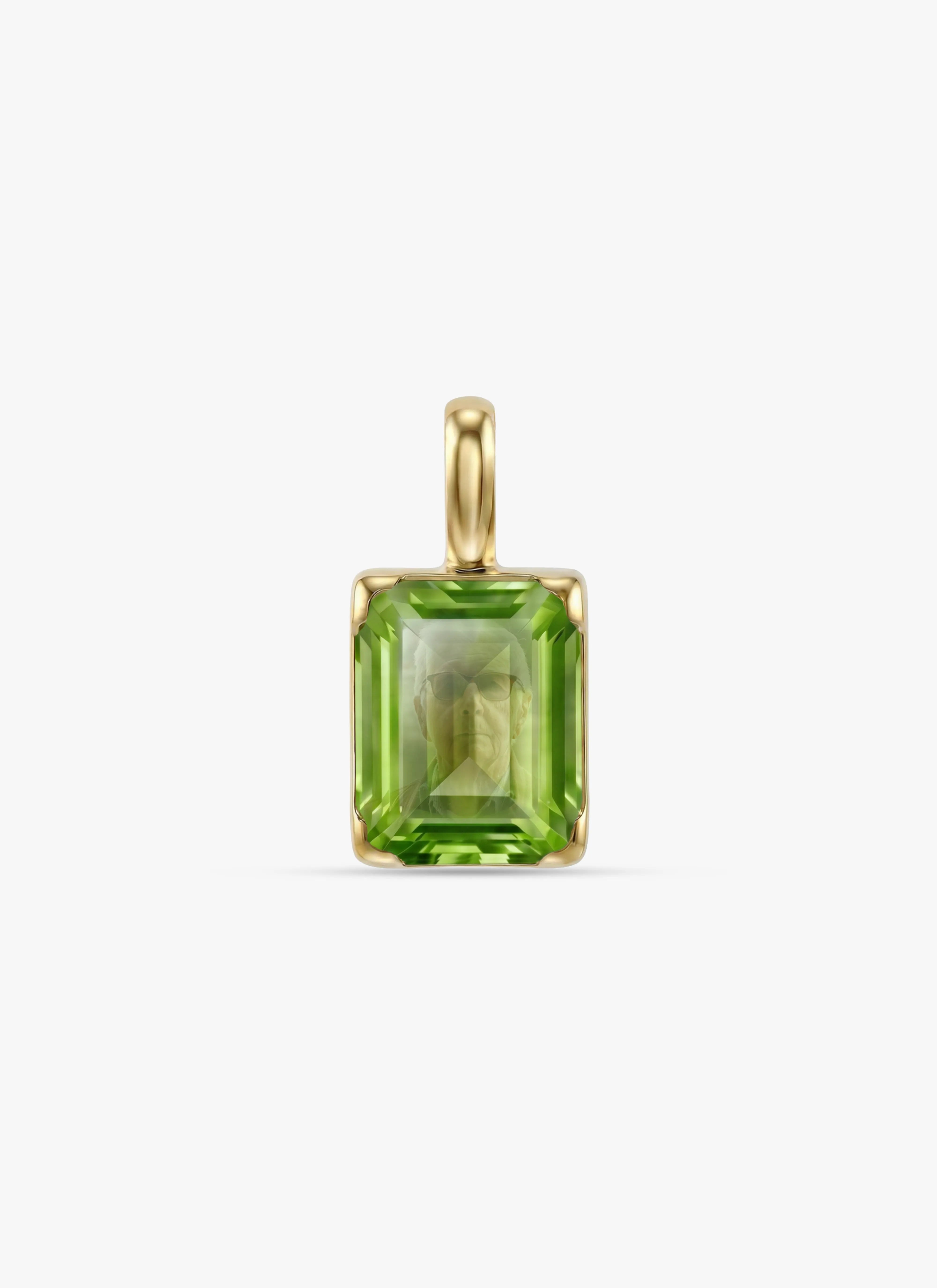 Momentum Hanger Goud —Peridot • Personaliseerbaar Hoofdafbeelding