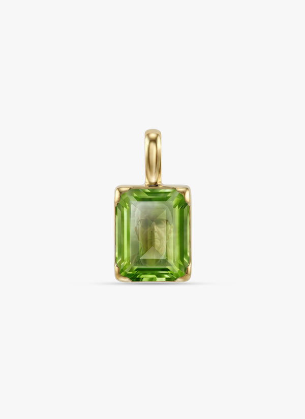 Momentum Hanger Goud —Peridot • Personaliseerbaar