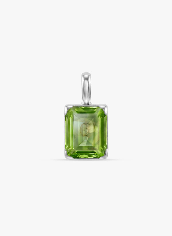 Momentum Hanger Zilver — Peridot • Personaliseerbaar