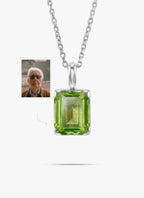 Momentum Hanger Zilver — Peridot • Personaliseerbaar