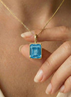 Momentum Hanger Goud —Topaas • Personaliseerbaar