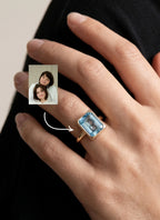 Momentum Ring Goud — Topaas • Personaliseerbaar