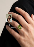 Momentum Ring Goud — Peridot • Personaliseerbaar