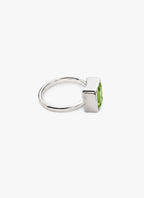Momentum Ring Zilver — Peridot • Personaliseerbaar