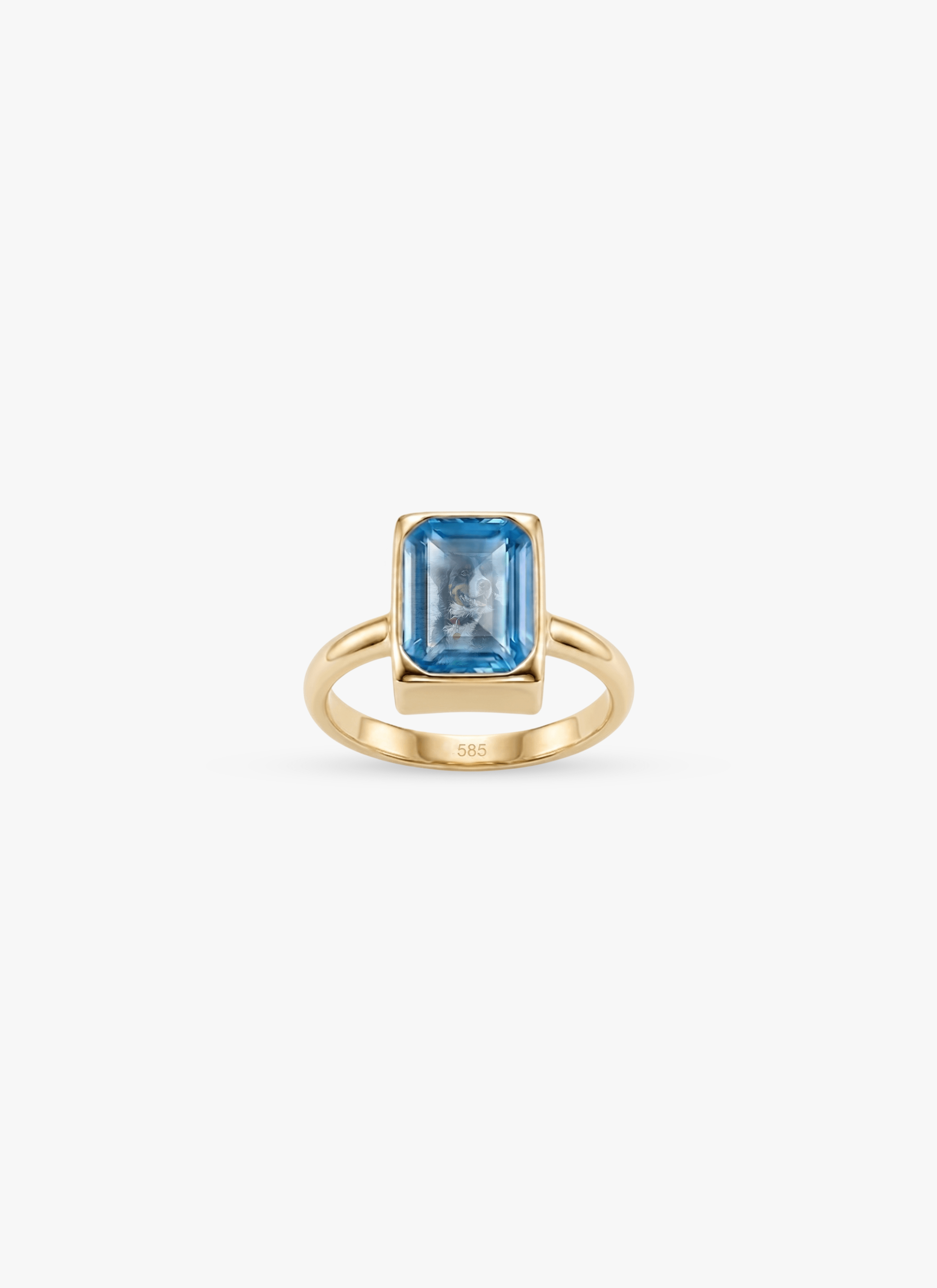 Momentum Ring Goud — Topaas • Personaliseerbaar Secundaire afbeelding