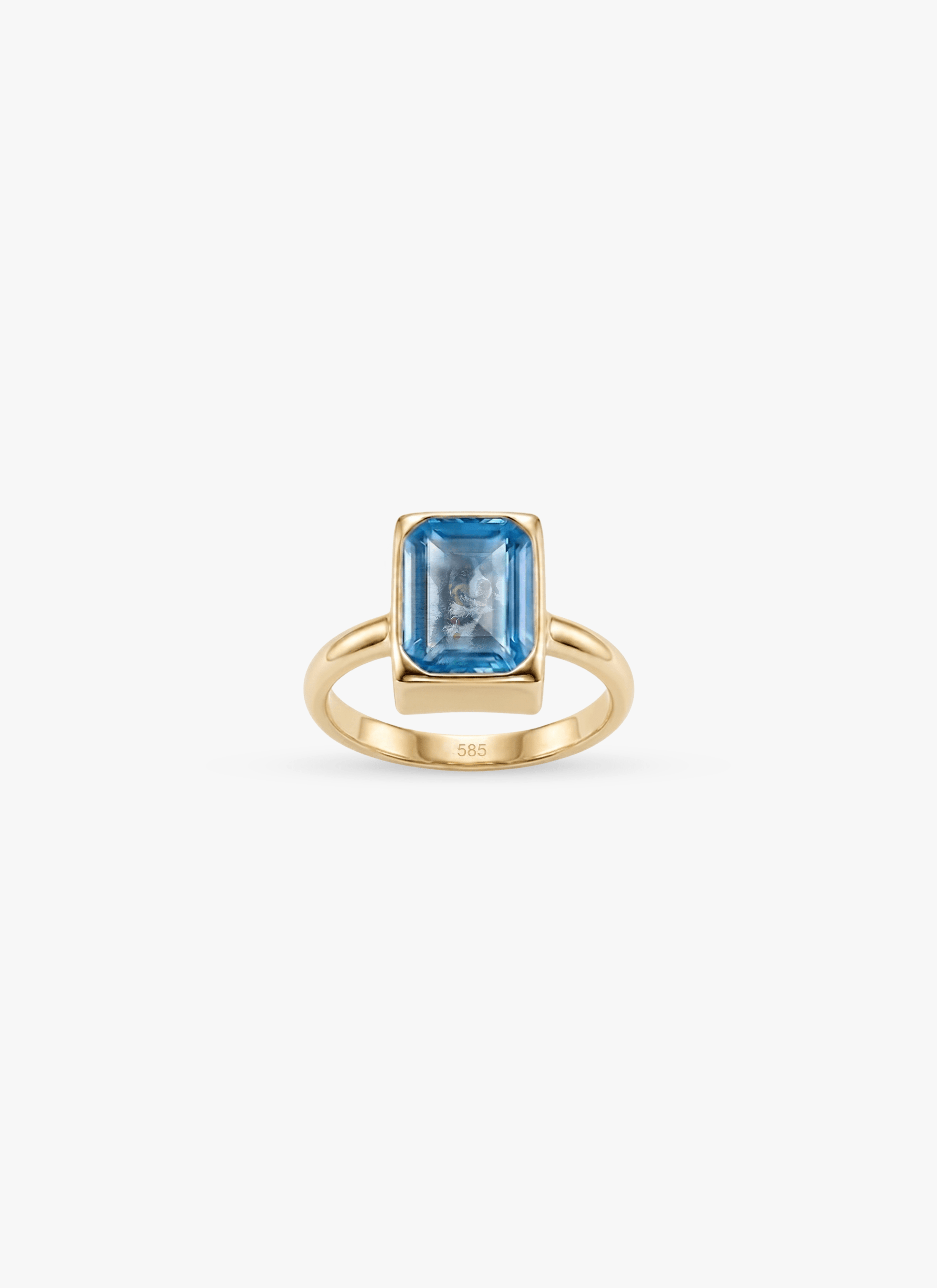 Momentum Ring Goud — Topaas • Personaliseerbaar