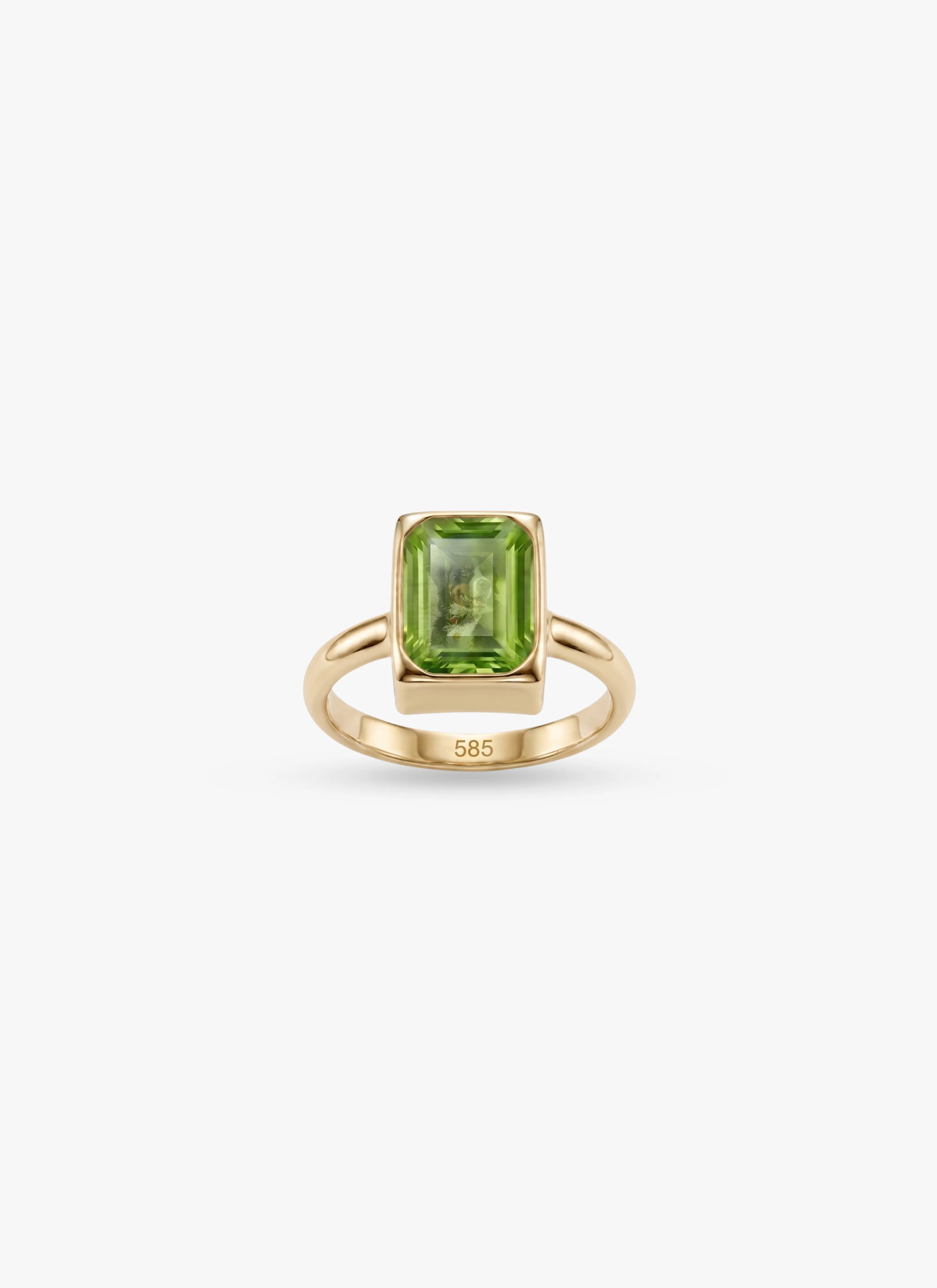 Momentum Ring Goud — Peridot • Personaliseerbaar