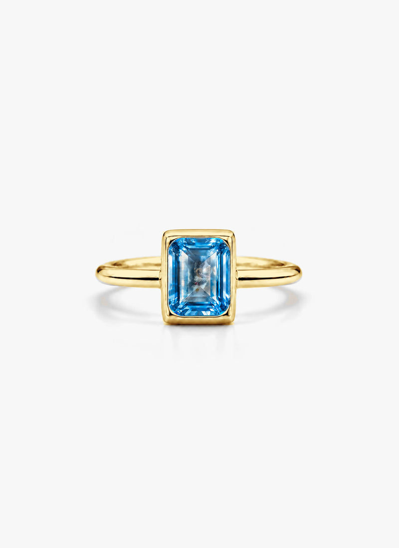 Momentum Ring Goud — Topaas • Personaliseerbaar