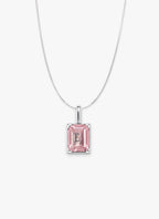 Momentum Hanger Zilver —Rose quartz  • Personaliseerbaar