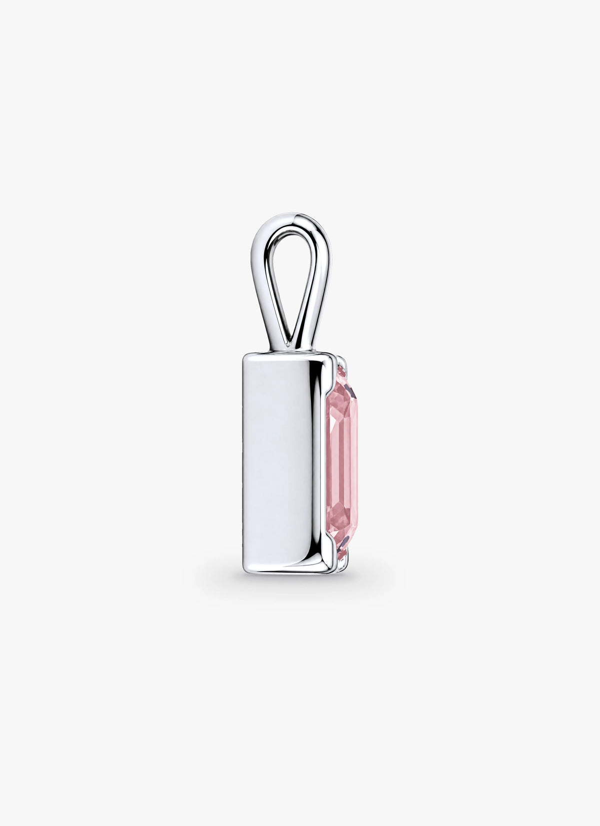 Momentum Hanger Zilver —Rose quartz  • Personaliseerbaar