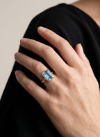 Momentum Ring Goud — Topaas • Personaliseerbaar